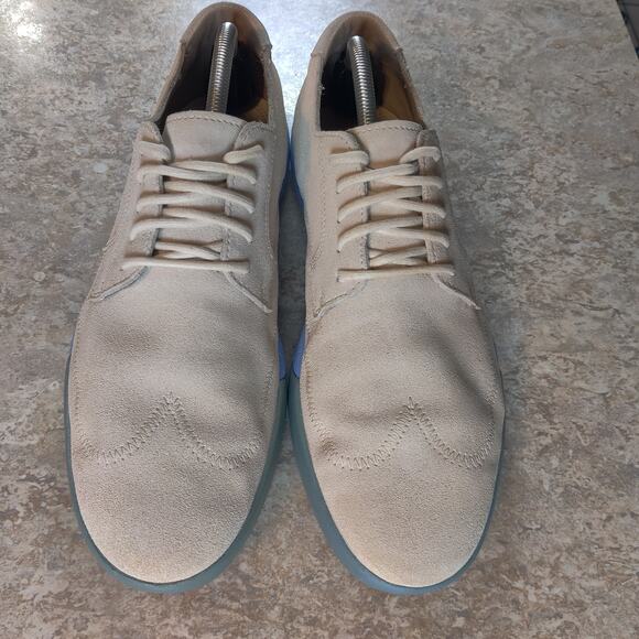 Cole Haan Air Jasper Shoes Men\'s 10 M Wing Tip White Suede Oxfords main image 6